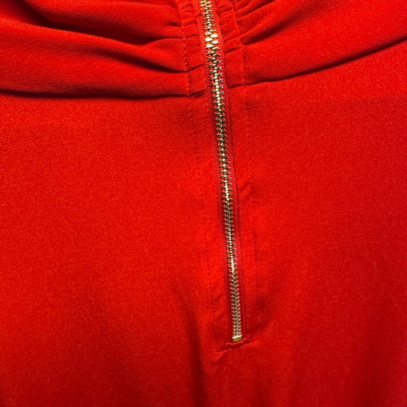 Liz Claiborne Vibrant Red Blouse - Picture 6 of 7